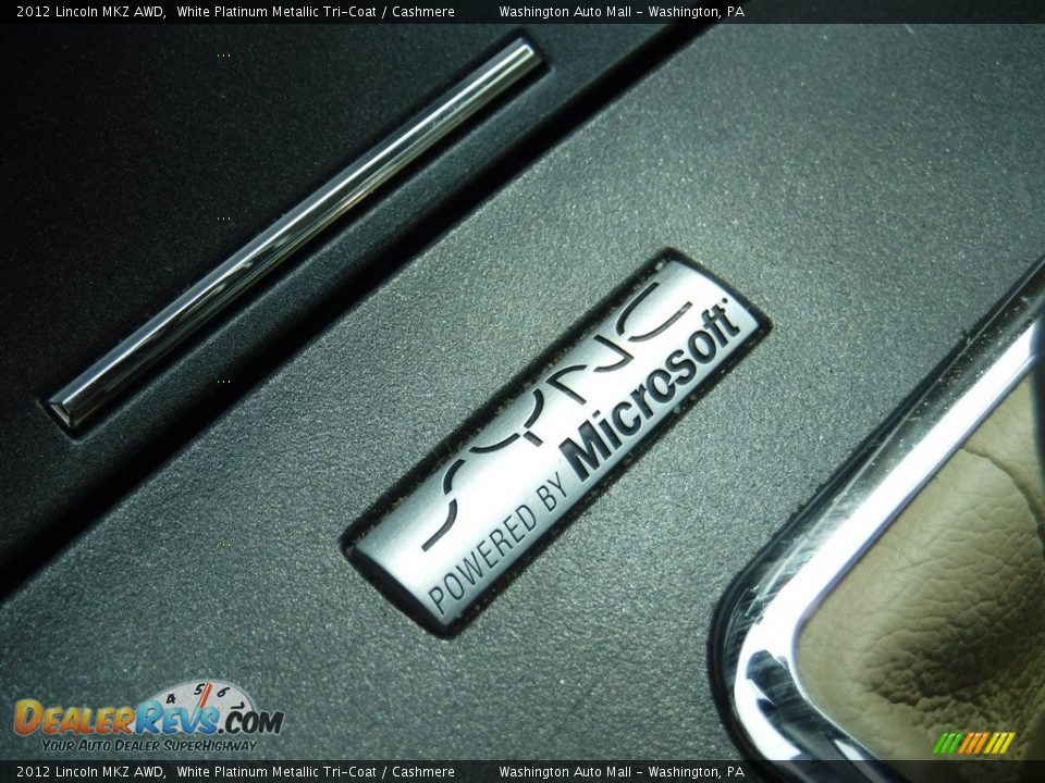 2012 Lincoln MKZ AWD White Platinum Metallic Tri-Coat / Cashmere Photo #19