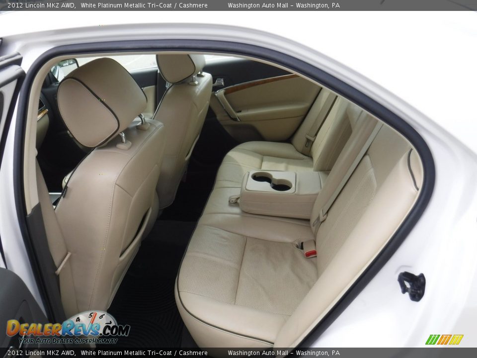 2012 Lincoln MKZ AWD White Platinum Metallic Tri-Coat / Cashmere Photo #22