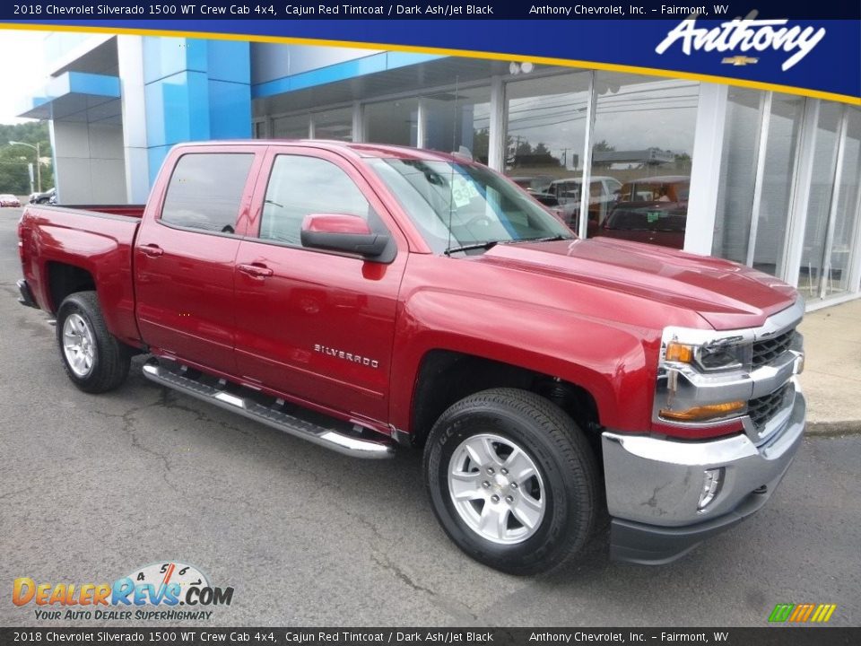 2018 Chevrolet Silverado 1500 WT Crew Cab 4x4 Cajun Red Tintcoat / Dark Ash/Jet Black Photo #1