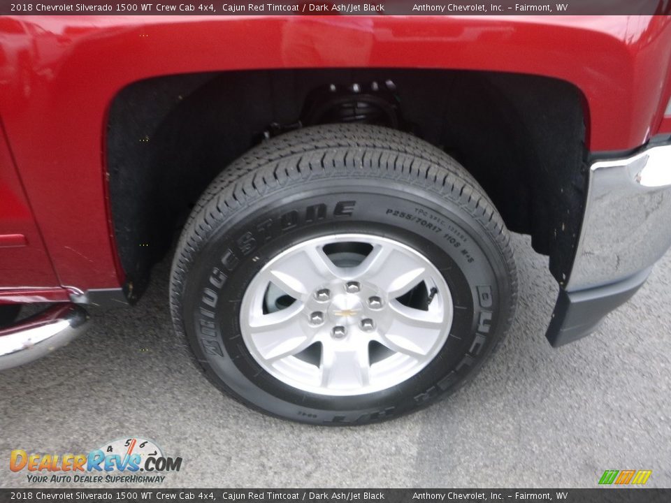 2018 Chevrolet Silverado 1500 WT Crew Cab 4x4 Cajun Red Tintcoat / Dark Ash/Jet Black Photo #2