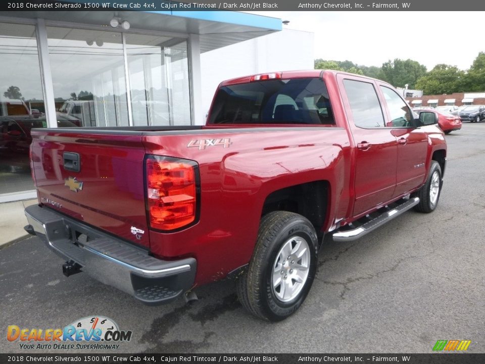 2018 Chevrolet Silverado 1500 WT Crew Cab 4x4 Cajun Red Tintcoat / Dark Ash/Jet Black Photo #3
