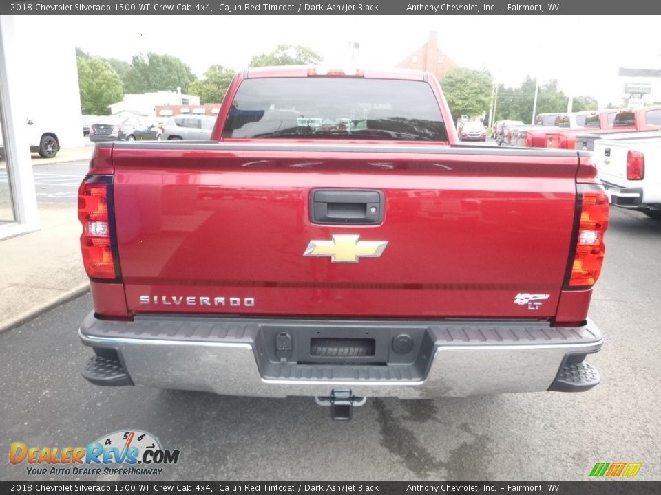 2018 Chevrolet Silverado 1500 WT Crew Cab 4x4 Cajun Red Tintcoat / Dark Ash/Jet Black Photo #4