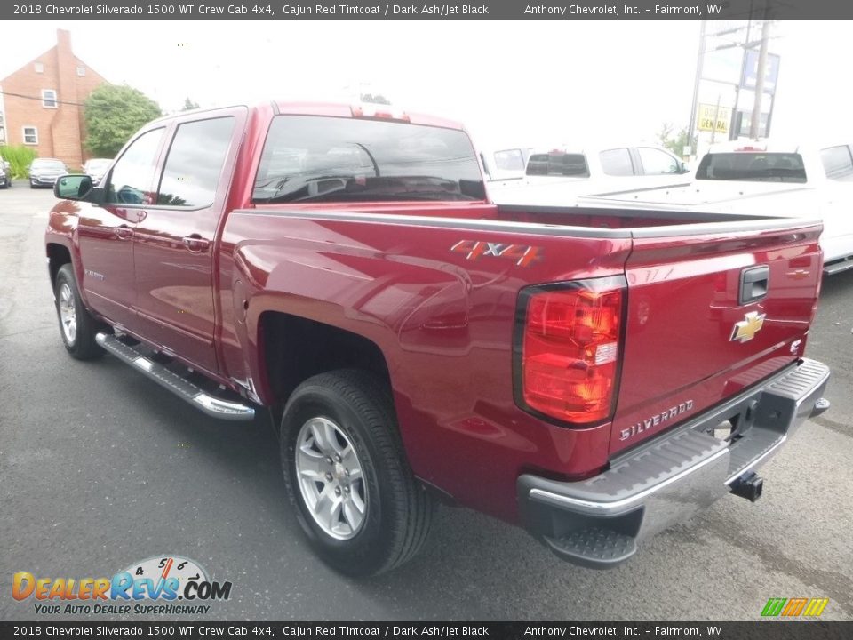 2018 Chevrolet Silverado 1500 WT Crew Cab 4x4 Cajun Red Tintcoat / Dark Ash/Jet Black Photo #5