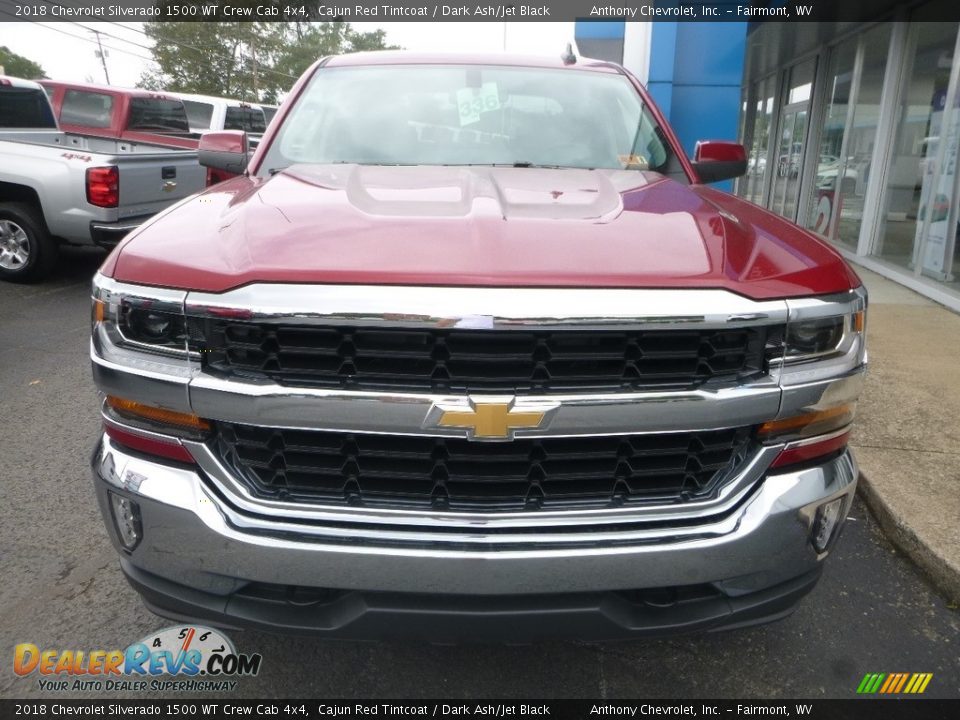 2018 Chevrolet Silverado 1500 WT Crew Cab 4x4 Cajun Red Tintcoat / Dark Ash/Jet Black Photo #7