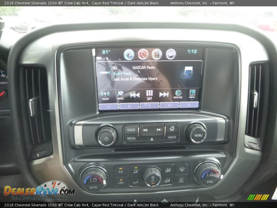 2018 Chevrolet Silverado 1500 WT Crew Cab 4x4 Cajun Red Tintcoat / Dark Ash/Jet Black Photo #15