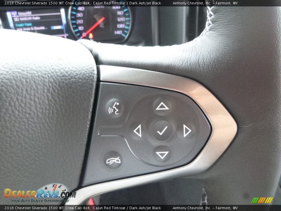 2018 Chevrolet Silverado 1500 WT Crew Cab 4x4 Cajun Red Tintcoat / Dark Ash/Jet Black Photo #17