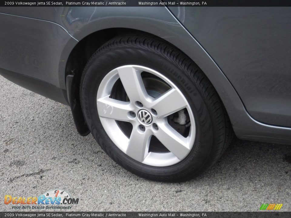 2009 Volkswagen Jetta SE Sedan Platinum Gray Metallic / Anthracite Photo #3