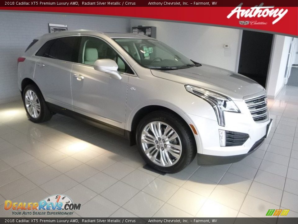 2018 Cadillac XT5 Premium Luxury AWD Radiant Silver Metallic / Cirrus Photo #1