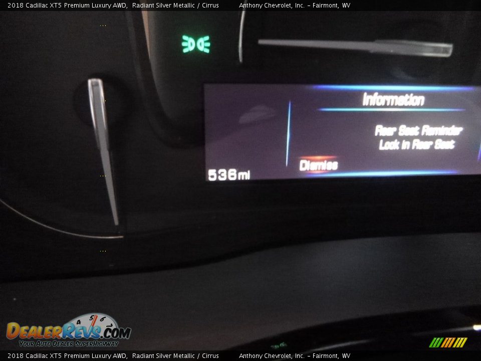 2018 Cadillac XT5 Premium Luxury AWD Radiant Silver Metallic / Cirrus Photo #19