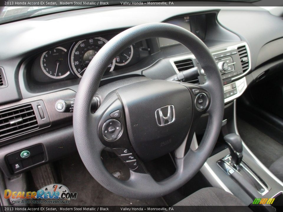 2013 Honda Accord EX Sedan Modern Steel Metallic / Black Photo #13