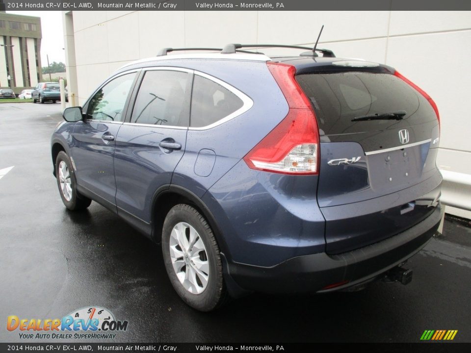 2014 Honda CR-V EX-L AWD Mountain Air Metallic / Gray Photo #3
