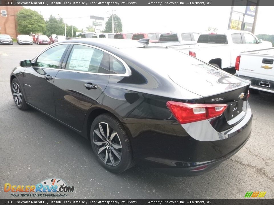 2018 Chevrolet Malibu LT Mosaic Black Metallic / Dark Atmosphere/Loft Brown Photo #6