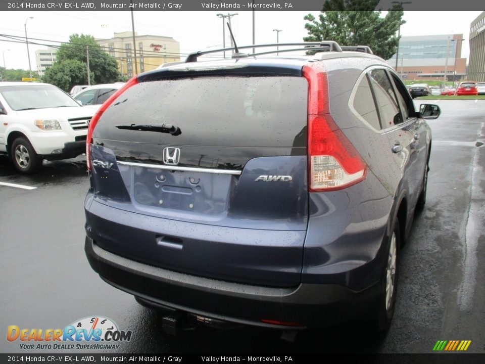 2014 Honda CR-V EX-L AWD Mountain Air Metallic / Gray Photo #5