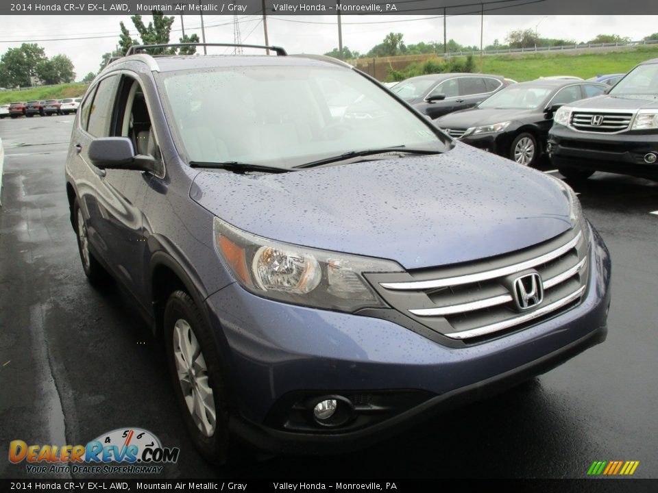 2014 Honda CR-V EX-L AWD Mountain Air Metallic / Gray Photo #7