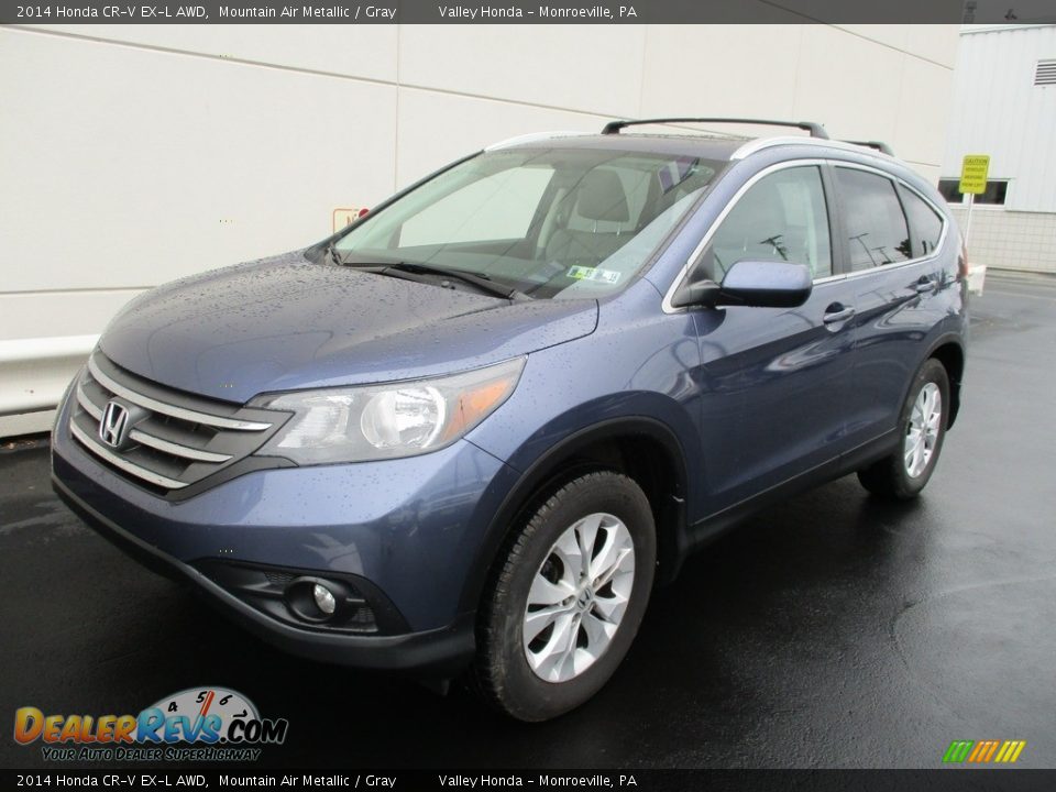 2014 Honda CR-V EX-L AWD Mountain Air Metallic / Gray Photo #9