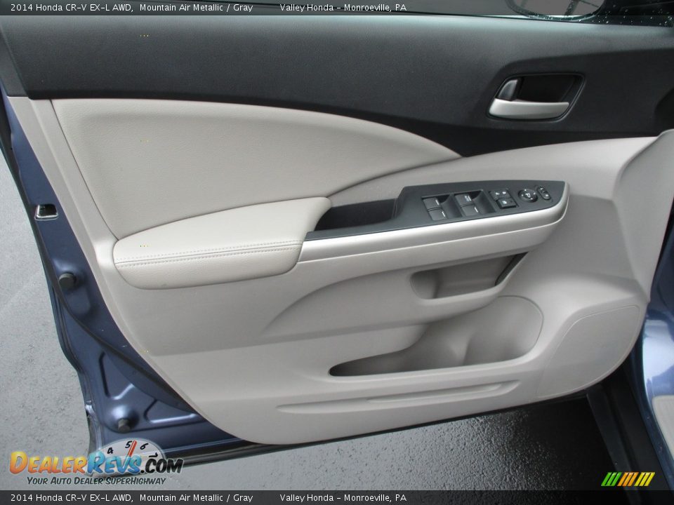 2014 Honda CR-V EX-L AWD Mountain Air Metallic / Gray Photo #10