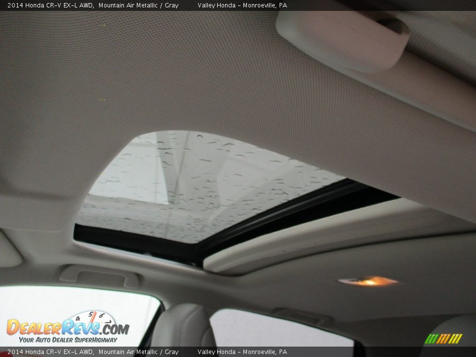 2014 Honda CR-V EX-L AWD Mountain Air Metallic / Gray Photo #11