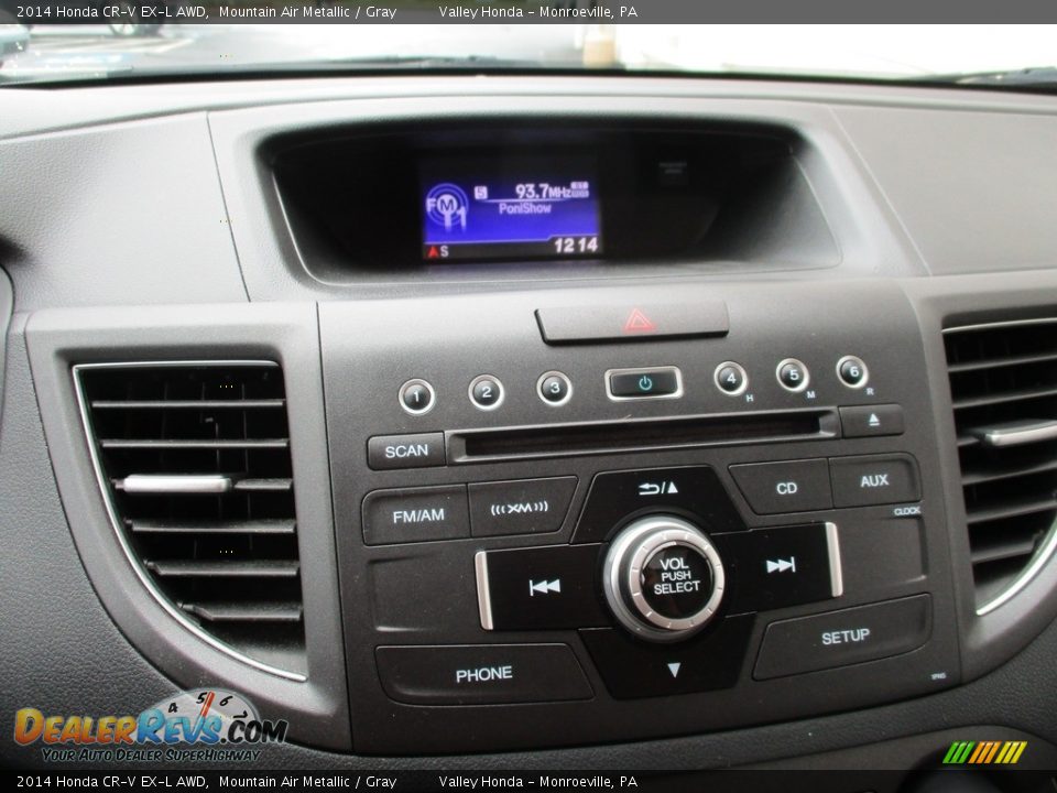 2014 Honda CR-V EX-L AWD Mountain Air Metallic / Gray Photo #16