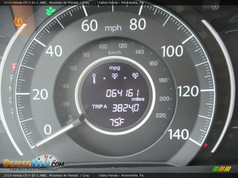 2014 Honda CR-V EX-L AWD Mountain Air Metallic / Gray Photo #20
