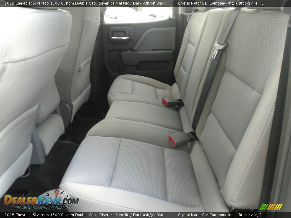 2018 Chevrolet Silverado 1500 Custom Double Cab Silver Ice Metallic / Dark Ash/Jet Black Photo #10