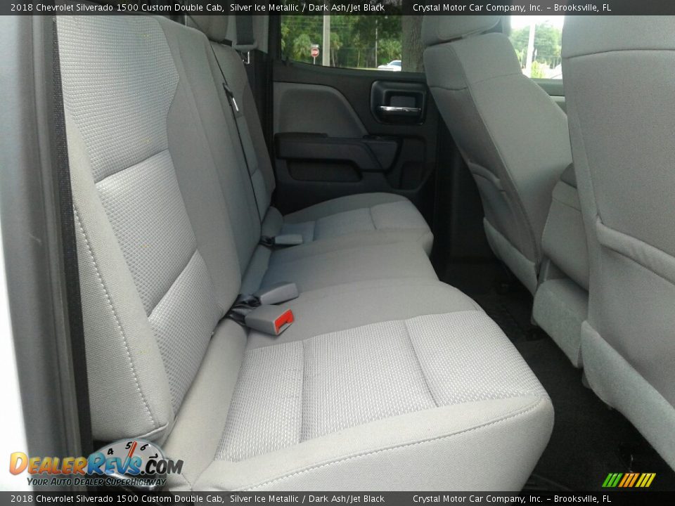 2018 Chevrolet Silverado 1500 Custom Double Cab Silver Ice Metallic / Dark Ash/Jet Black Photo #11