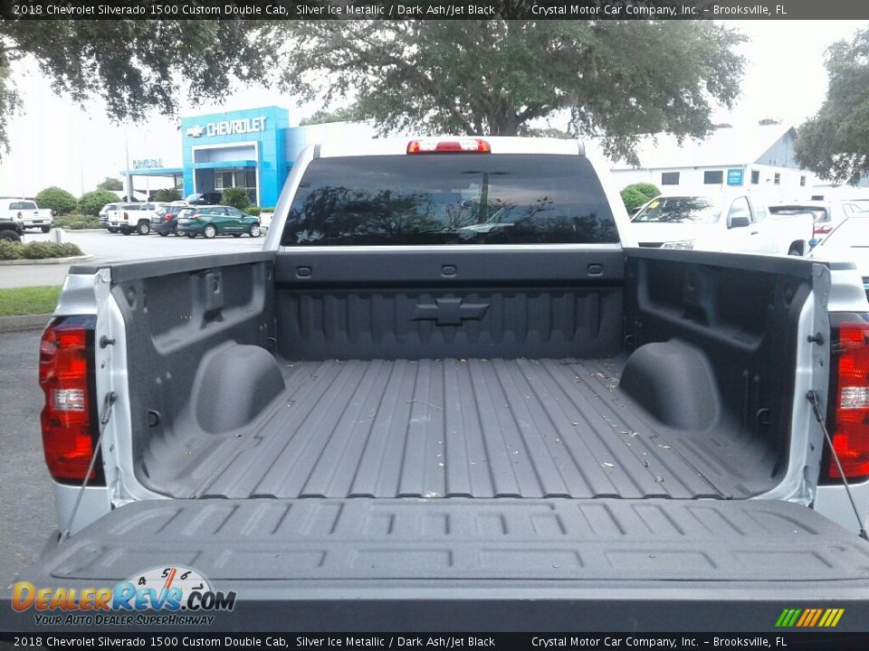 2018 Chevrolet Silverado 1500 Custom Double Cab Silver Ice Metallic / Dark Ash/Jet Black Photo #19