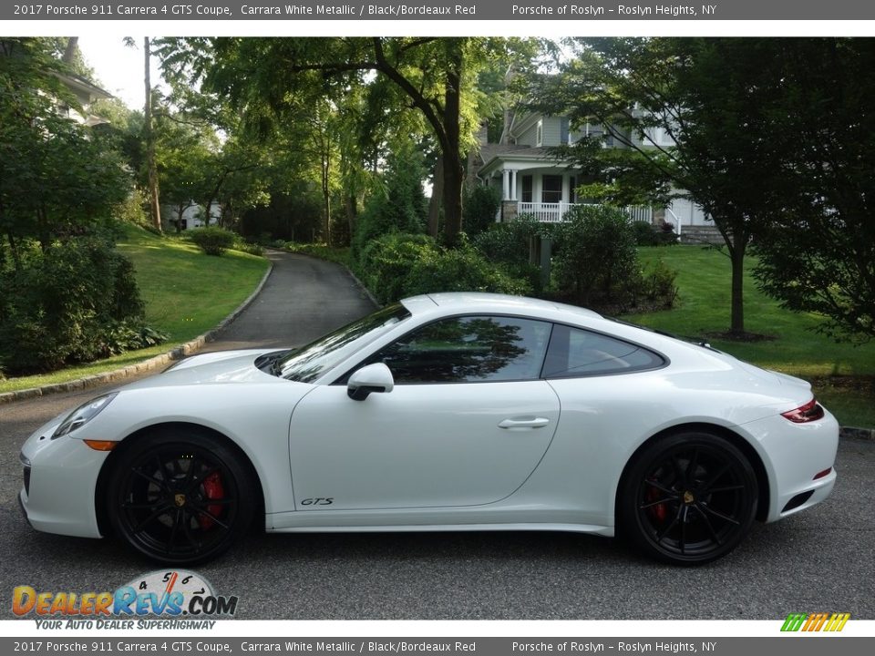 2017 Porsche 911 Carrera 4 GTS Coupe Carrara White Metallic / Black/Bordeaux Red Photo #3