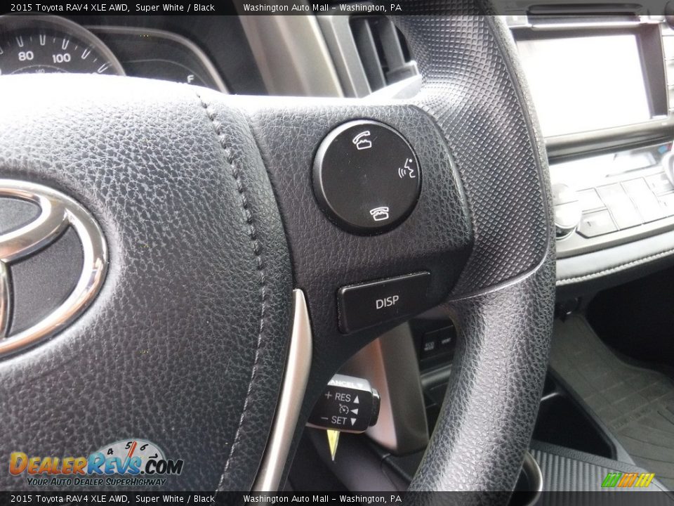 2015 Toyota RAV4 XLE AWD Super White / Black Photo #22