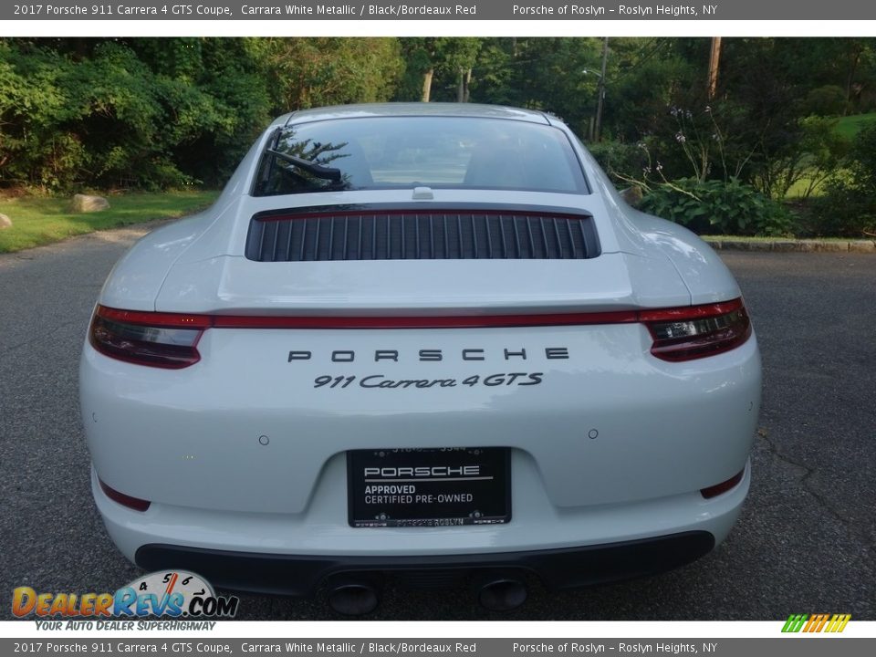 2017 Porsche 911 Carrera 4 GTS Coupe Carrara White Metallic / Black/Bordeaux Red Photo #5