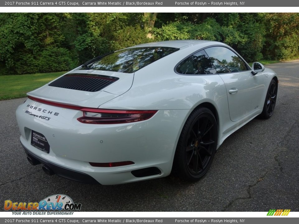 2017 Porsche 911 Carrera 4 GTS Coupe Carrara White Metallic / Black/Bordeaux Red Photo #6
