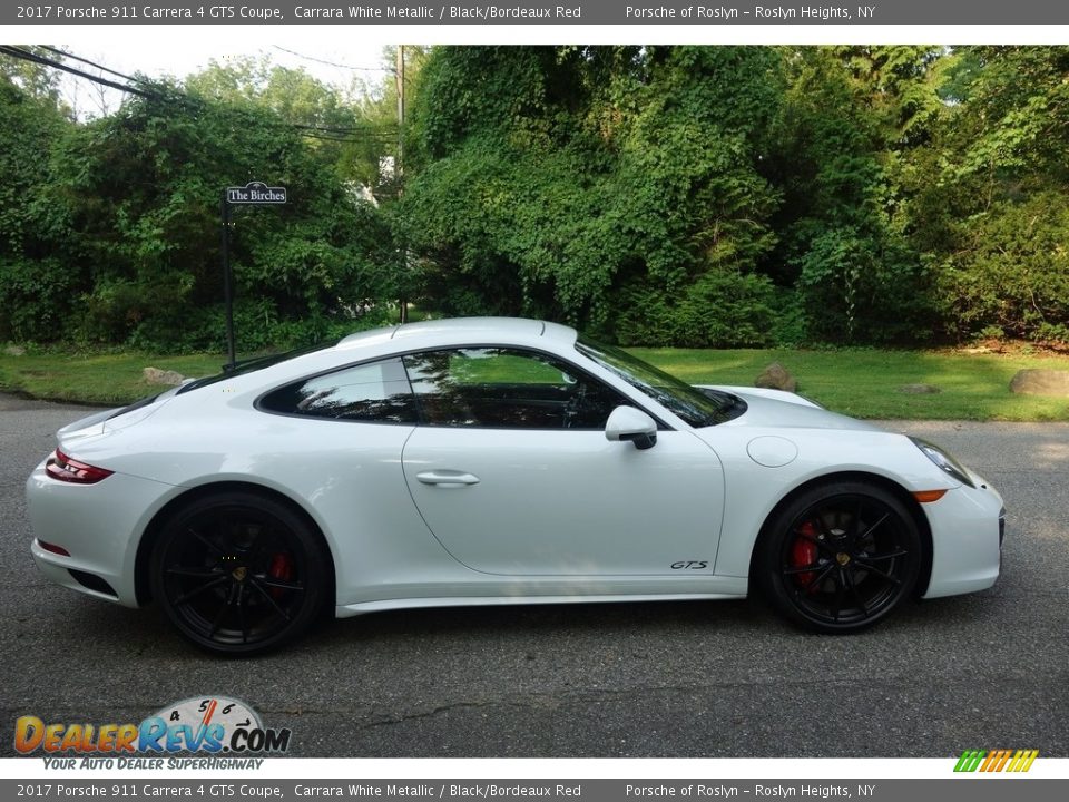 2017 Porsche 911 Carrera 4 GTS Coupe Carrara White Metallic / Black/Bordeaux Red Photo #7