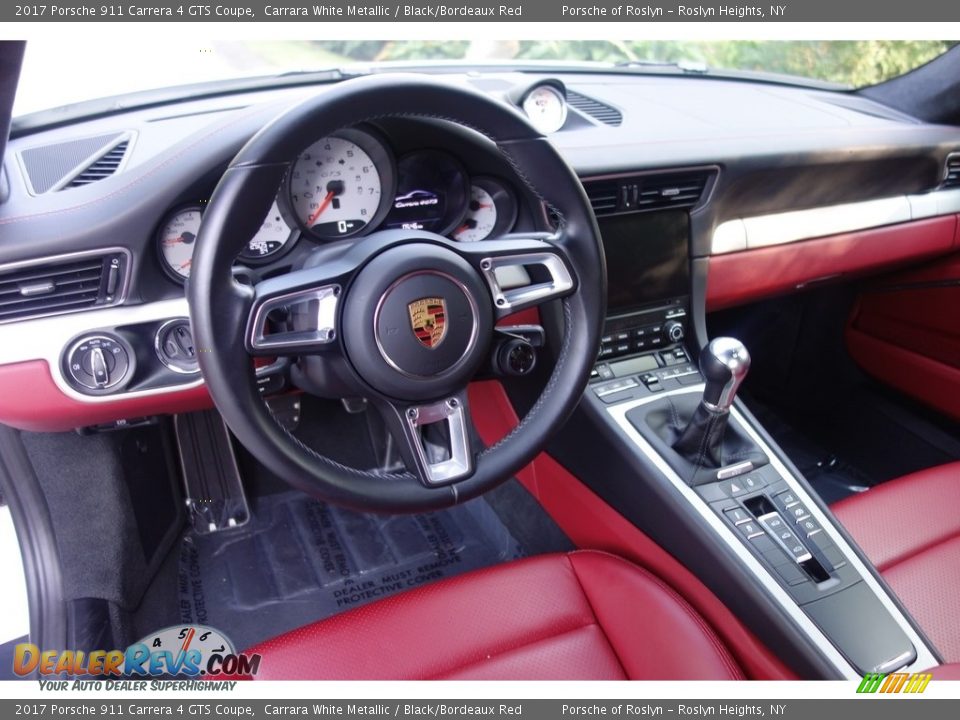 2017 Porsche 911 Carrera 4 GTS Coupe Carrara White Metallic / Black/Bordeaux Red Photo #17
