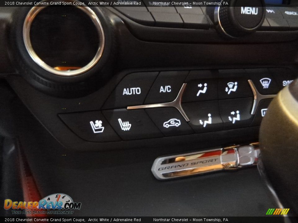 2018 Chevrolet Corvette Grand Sport Coupe Arctic White / Adrenaline Red Photo #20