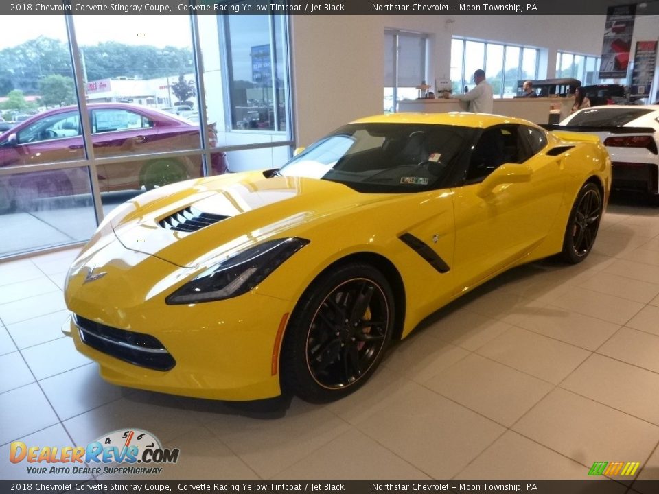 2018 Chevrolet Corvette Stingray Coupe Corvette Racing Yellow Tintcoat / Jet Black Photo #1