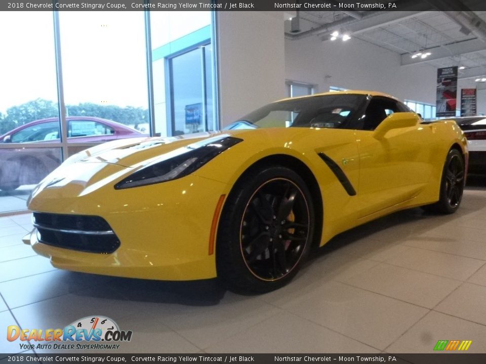2018 Chevrolet Corvette Stingray Coupe Corvette Racing Yellow Tintcoat / Jet Black Photo #2