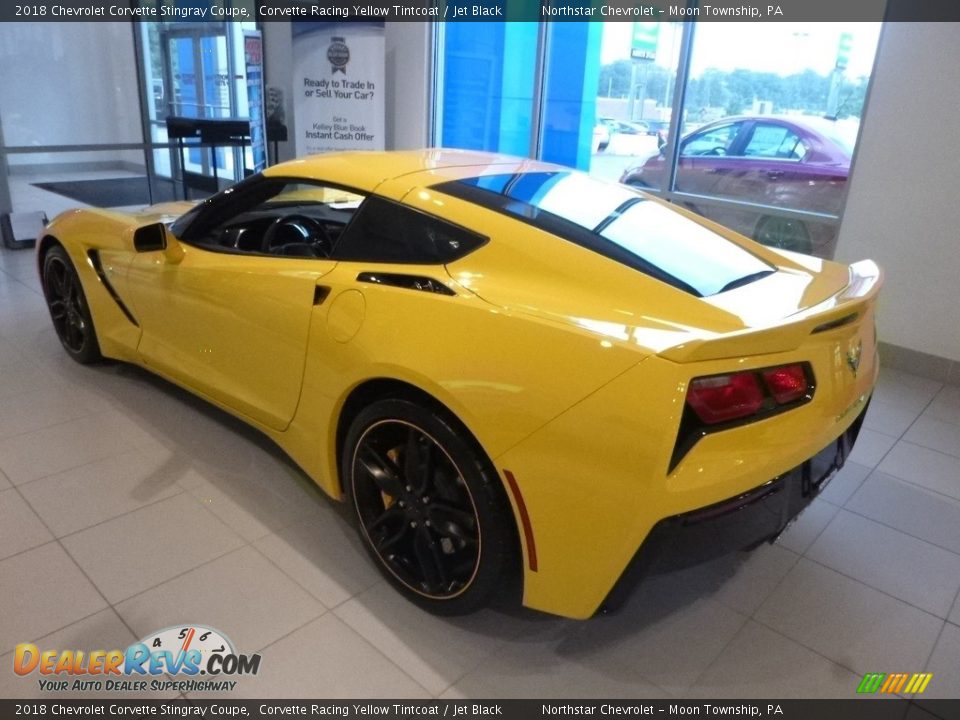 2018 Chevrolet Corvette Stingray Coupe Corvette Racing Yellow Tintcoat / Jet Black Photo #4