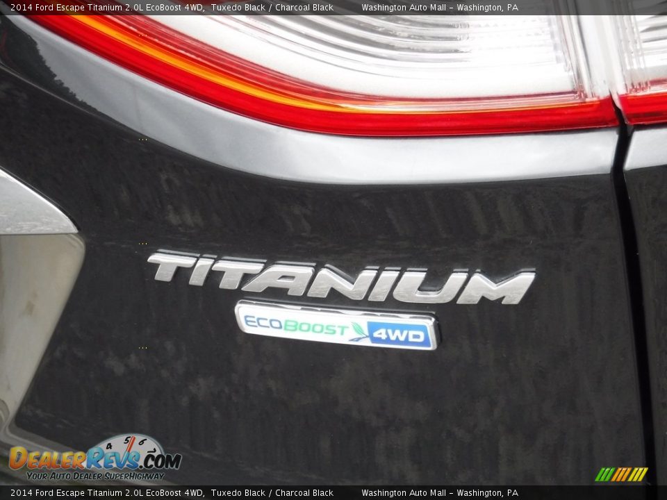 2014 Ford Escape Titanium 2.0L EcoBoost 4WD Tuxedo Black / Charcoal Black Photo #12
