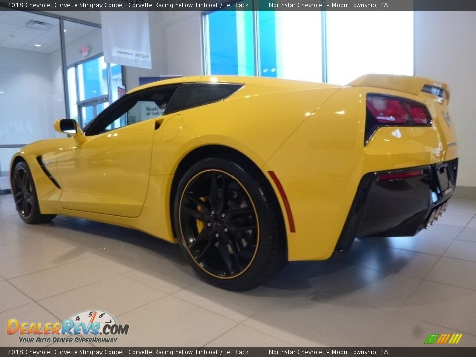 2018 Chevrolet Corvette Stingray Coupe Corvette Racing Yellow Tintcoat / Jet Black Photo #5