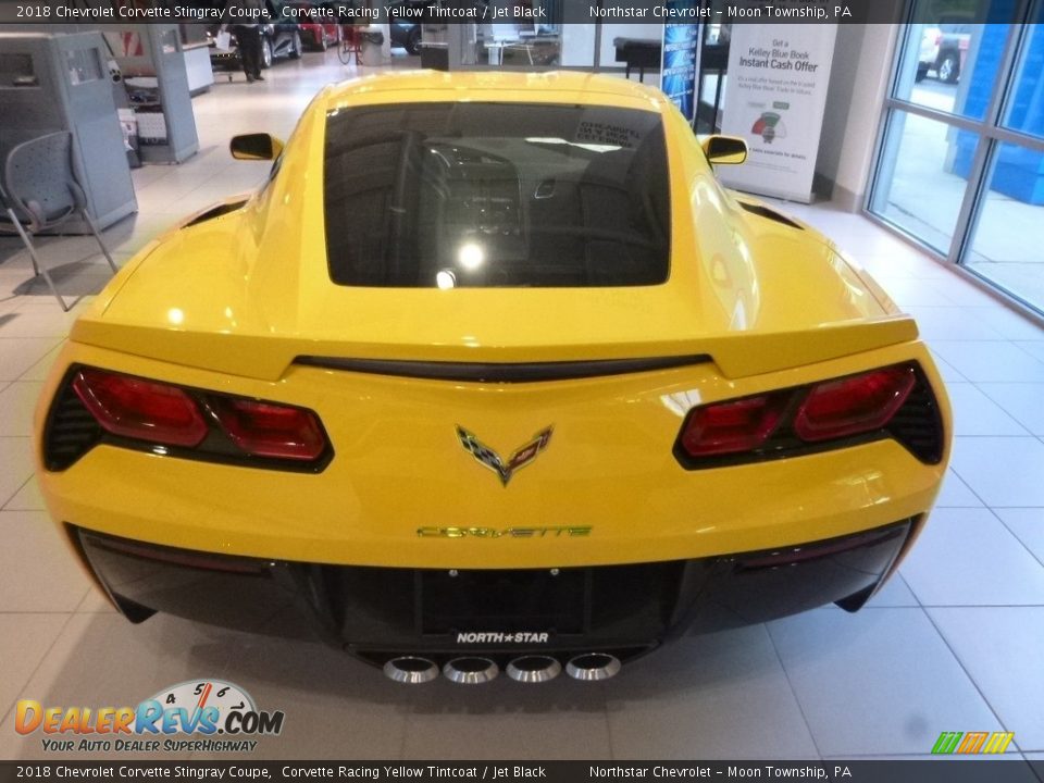 2018 Chevrolet Corvette Stingray Coupe Corvette Racing Yellow Tintcoat / Jet Black Photo #6