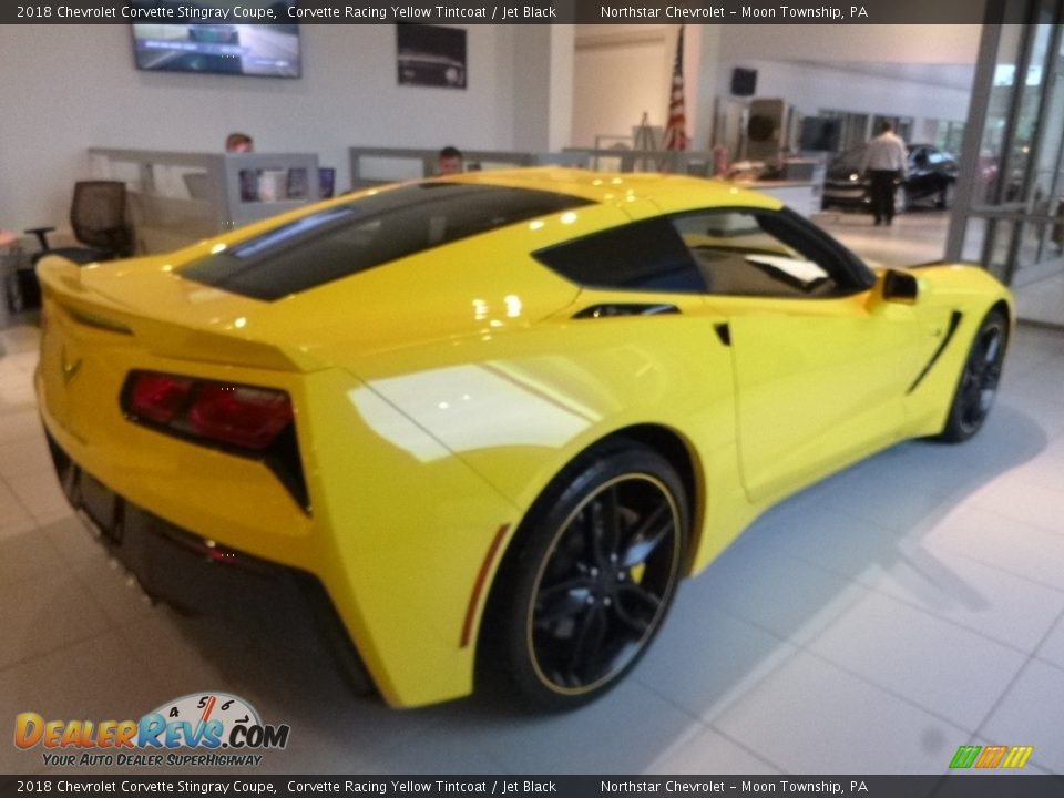 2018 Chevrolet Corvette Stingray Coupe Corvette Racing Yellow Tintcoat / Jet Black Photo #7