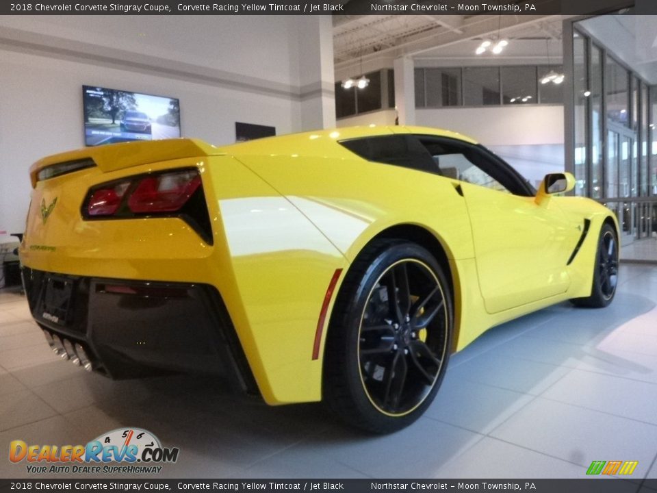 2018 Chevrolet Corvette Stingray Coupe Corvette Racing Yellow Tintcoat / Jet Black Photo #8