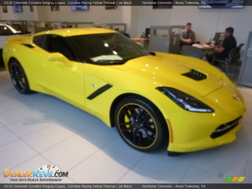 2018 Chevrolet Corvette Stingray Coupe Corvette Racing Yellow Tintcoat / Jet Black Photo #9