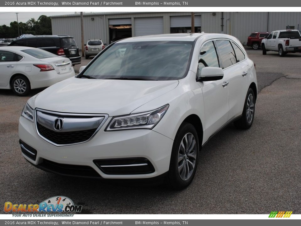 2016 Acura MDX Technology White Diamond Pearl / Parchment Photo #1