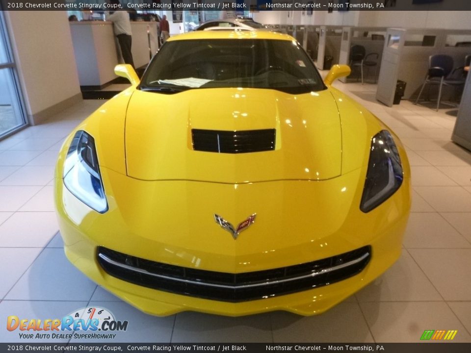 2018 Chevrolet Corvette Stingray Coupe Corvette Racing Yellow Tintcoat / Jet Black Photo #10