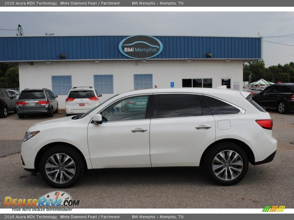 2016 Acura MDX Technology White Diamond Pearl / Parchment Photo #2
