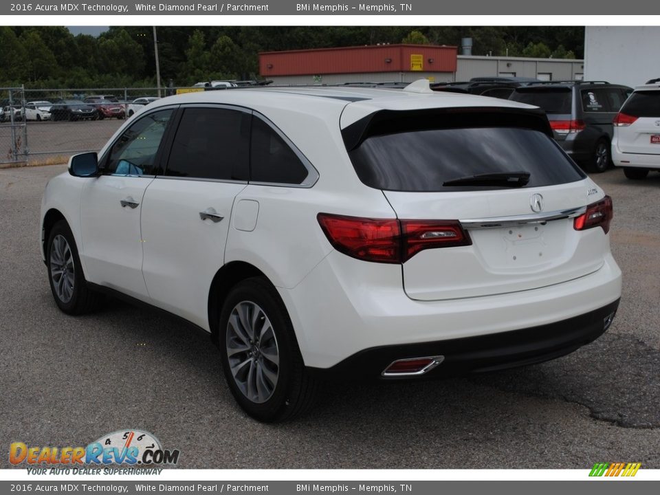 2016 Acura MDX Technology White Diamond Pearl / Parchment Photo #3