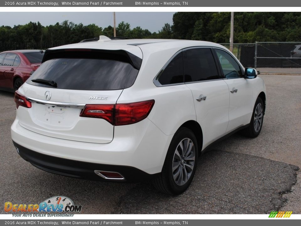 2016 Acura MDX Technology White Diamond Pearl / Parchment Photo #5