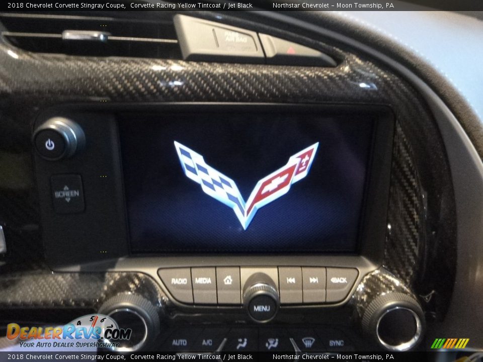 2018 Chevrolet Corvette Stingray Coupe Corvette Racing Yellow Tintcoat / Jet Black Photo #17