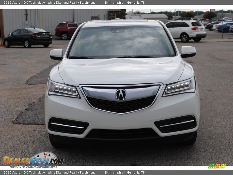 2016 Acura MDX Technology White Diamond Pearl / Parchment Photo #8