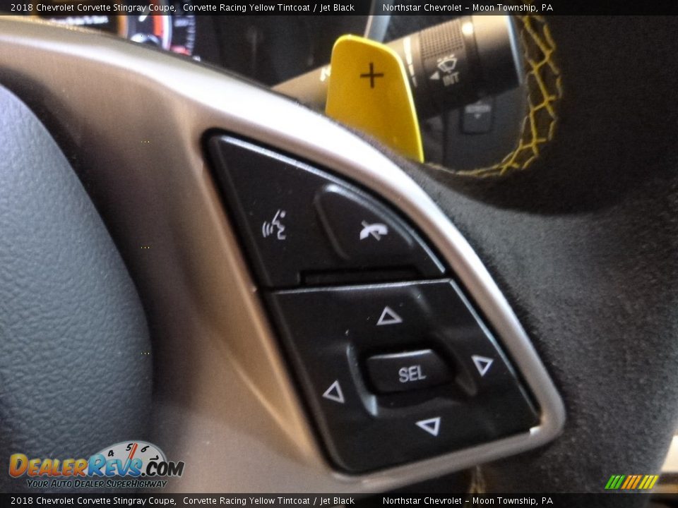 2018 Chevrolet Corvette Stingray Coupe Corvette Racing Yellow Tintcoat / Jet Black Photo #18